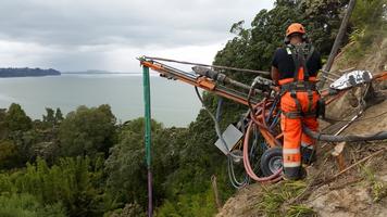 Rope Access Drilling Of Soilnails