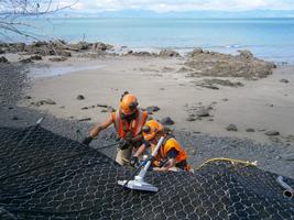 Installation Of Rockfall Mesh