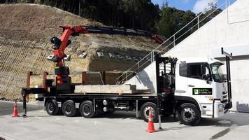 Installing precast concrete anchor blocks to anchors (Large)